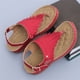thumbnail image 5 of Sandalias de cuña con borlas huecas y punta redonda para mujer Chanclas de color sólido Wmkox8yii sa4281, 5 of 8