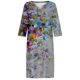 thumbnail image 4 of Vestidos de manga 3/4 para mujer Vestido de tirantes con estampado de flores a la moda Vestido con cuello en V hasta la rodilla Pompotops hdfakjf6198, 4 of 5