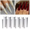 thumbnail image 1 of Puntas de Uñas Francesas, 504 Piezas de Uñas en , Media Cubierta, 12 Tamaños, Uñas Postizas Artificiales, Francés para Salón de Uñas, Arte de Macarena puntas de uñas, 1 of 7