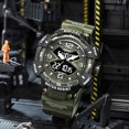 thumbnail image 2 of Findtime Men's Analog Sports Watch Military Watch Outdoor LED Stopwatch Digital Electronic Large Dual Display Waterproof Tactical Army Wrist Watches for Men, 2 of 6