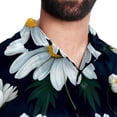 thumbnail image 5 of Daisy Men's Short Sleeve Poplin Button Down Shirts - Casual Printed Summer Beach Tops for Men, 5 of 6
