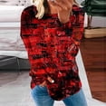 thumbnail image 2 of SOOMLON Womens Halloween Costumes Women Halloween Casual Pullover Tops Long Sleeve Crew Neck Horror Top Halloween Clothing Halloween Gnome Shirt Trendy Sweatshirts Wine M, 2 of 5
