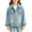 B-blue, variant on Baby Girls Denim Button Down Shirt Toddler Long Sleeve Jean Top Kids Casual Collared Blouse Newborn Cute Western Outerwear Infant Girl Spring Fall Daily Wear with Pockets