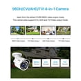 thumbnail image 1 of ZOSI 1080P 2.0MP HD 1920TVL Híbrido 4-en-1 TVI/CVI/AHD/960H CVBS CCTV, 1 of 2