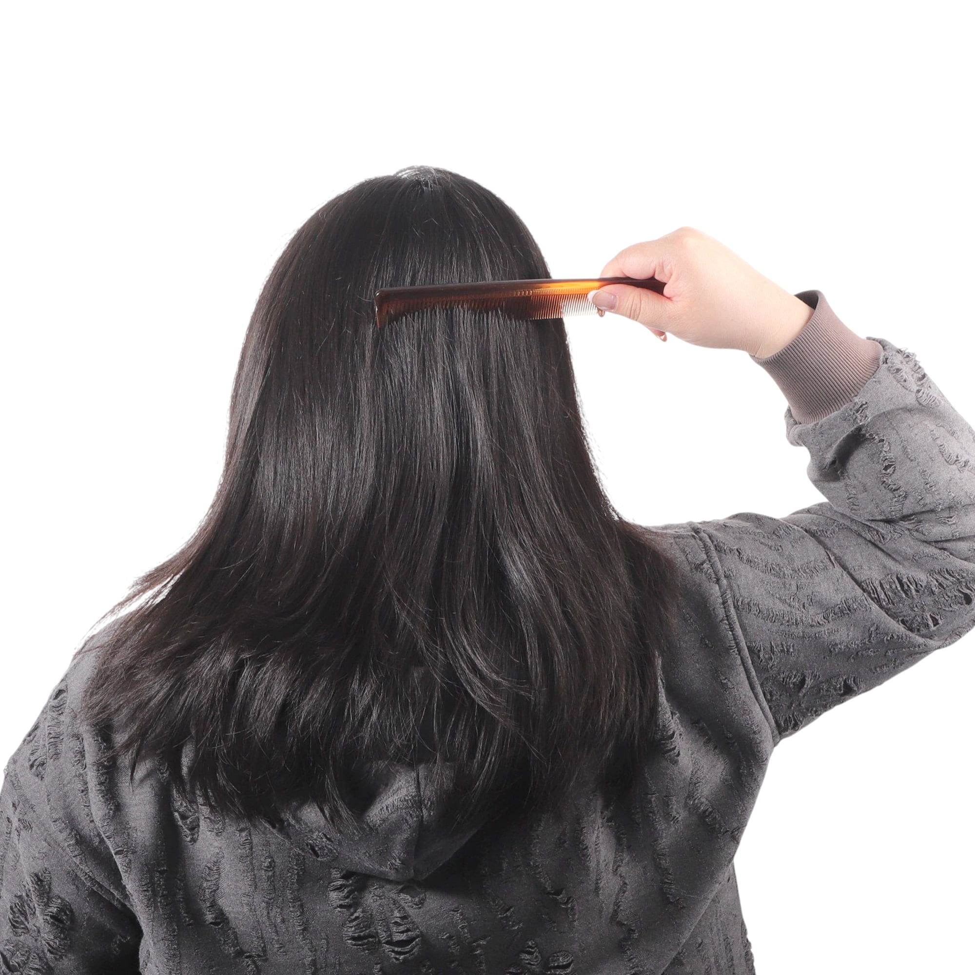 Unique Bargains 1 Pc Lightweight Two-Color Flat Comb for Curly Hair and All Hair Types