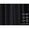 thumbnail image 3 of 3S Brother's Extra Long Room Darkening 204" Length Faux Velvet Black Curtain Drapes - Hanging Back Tab 5-25 Feet Custom Made ( 1 Panel ) - Made in Turkey (100"Wx204"L), 3 of 5
