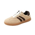 thumbnail image 2 of Willtoo Womens Platform Sneakers Lace Up Low Top Round Toe Trainers Lightweight Gum Sole Fashion Casual Walking Tennis Shoes, 2 of 5