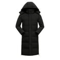 thumbnail image 2 of Xdegoge Plus Size Quilted Jacket for Men Long Drawstring Hooded Padded Coat Casual Loose Warm Jackets Fall Winter Cold Protection Sport Pocketed Outerwear with Removeable Hood, 2 of 8