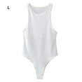 thumbnail image 4 of Qarigey Body de moda que acentúa las curvas y proporciona comodidad. Body de lencería sexy. Prendas para la parte del cuerpo Blanco l, 4 of 6