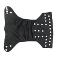 thumbnail image 2 of Pañal Reutilizable,Pañales de tela para bebé ajustables lavables,Pañales de natación reutilizables para bebés recién nacidos,Bolsillo Pañales De Tela Cubre Pañales Incerts,Pañal Negro, 2 of 10