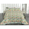 thumbnail image 2 of Ambesonne Easter Themed Quilted Bedspread Set 3 Pcs, Spring Gnome Egg Art, Queen, Cream and Multicolor, 2 of 4