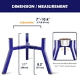 thumbnail image 4 of Soporte Elevado de Tazones para Perros Medianos 11 Pulgadas Ancho Ajustable 7-10.6 Pulgadas, 4 of 6