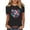 Black(Style 36), variant on Independence Day Tops for Women, Ladies Spring Summer Short Sleeve Round Neck Casual Printed Cotton T-Shirt