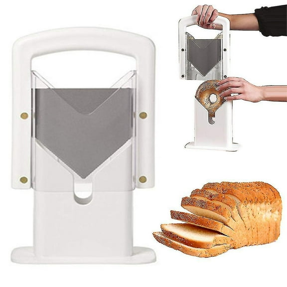 Manual Bread Slicer Stainless Steel Toast Cutter Slicing Kitchen Baking Tool