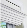 thumbnail image 5 of Arlo Blinds Cordless Fabric Roman Shades Light Filtering with backing, Color: Cloud White, Size: 22"W x 60"H, 5 of 6