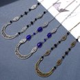 thumbnail image 4 of 3 piezas de cadenas para la cabeza bohemias con colgante de luna hueca, cuentas de cristal, tocados decorativos, accesorios para el cabello para mujeres y niñas., 4 of 5