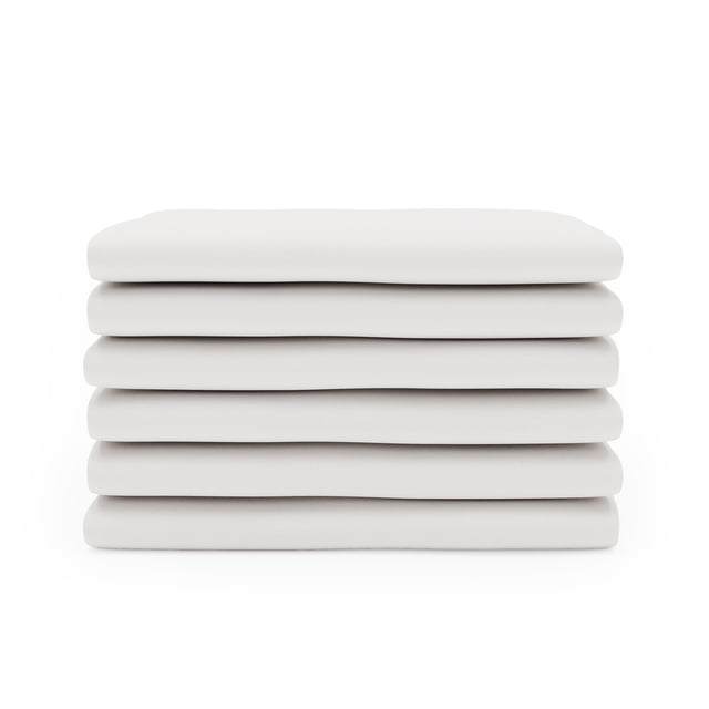Foundations SafeFit Play Yard Envelope Sheets, White, 6-Pack