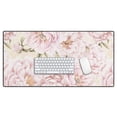 thumbnail image 2 of Society6 UtArt Pastel Blush Pink Spring Watercolor Peony Flowers Pattern Desk Mat 31" x 15", 2 of 3