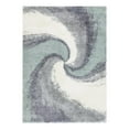 thumbnail image 3 of Unique Loom Soft Touch Shag Collection Area Rug - Selin (8' x 11' Rectangle Sage Green/Gray), 3 of 7