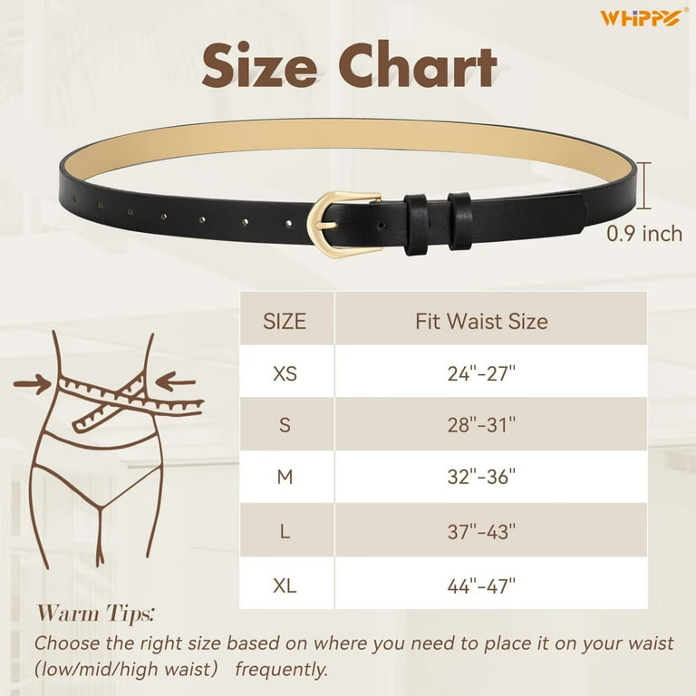 Whippy Women's Skinny Faux Leather Belt, Multicolor photo 8