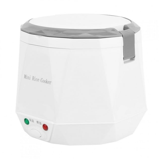 Car Rice Pot, 12V Rice Cooker, White Mini Camping for Driving Picnic Traveling