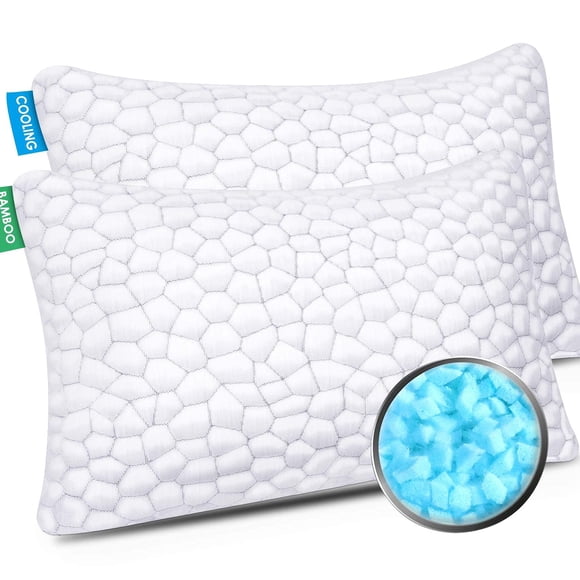 Paquete de 2 almohadas refrescantes SUPA MODERN, espuma viscoelástica triturada