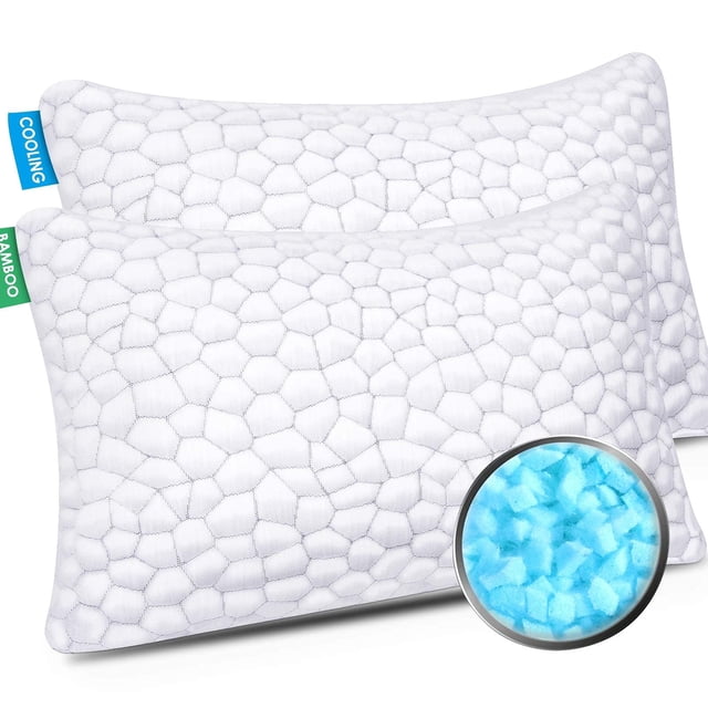 Paquete de 2 almohadas refrescantes SUPA MODERN, espuma viscoelástica triturada