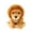 lion-7.9in/20cm, variant on Fluffy Stuffed Animal -7.9'' Brown Lion Plush Toy Cute and Soothing Sleeping Body Pillow