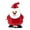 A, variant on Penmahua Wind Up Santa Claus Toy For Christmas Decoration And Party Fun - Abs Material Clockwork Mechanism Jumping Design Christmas Toy A