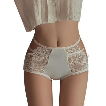 

adviicd Women s Panties plus Size Lingerie for Women Women Lace Panties Underwear With Cute Bow Midnight Lingerie Briefs