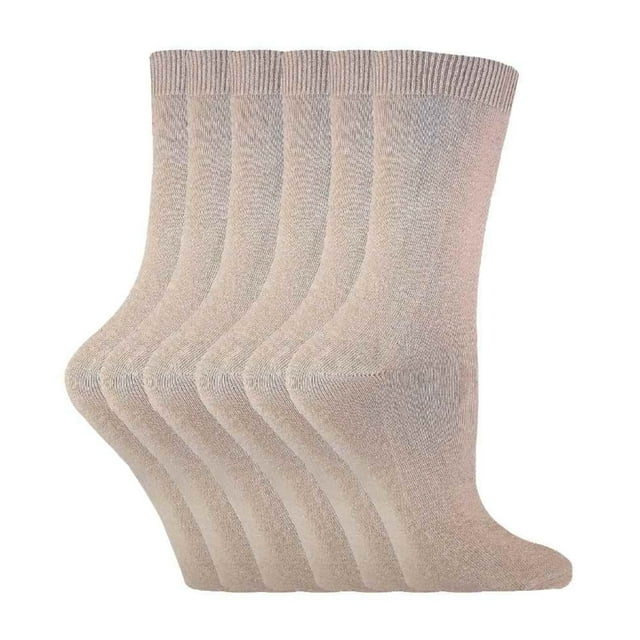 Sock Snob - 6 Paires de Chaussettes Cheville pour Femmes, Couleur Unie, Riche en Coton