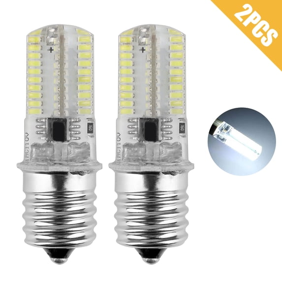 5/10Pcs E17 LED Bulb Microwave Oven Light Dimmable 4W Natural White 6000K Lights, White-2pcs
