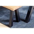 thumbnail image 3 of Modern Scandinavian Wavy Edge Dining Bench with Wlid Oak, 3 of 5
