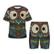 thumbnail image 1 of Balery Boho Owl Conjunto de Pijama Infantil de Manga Corta con Estampado – Ropa de Dormir de Algodón Suave-Large, 1 of 6