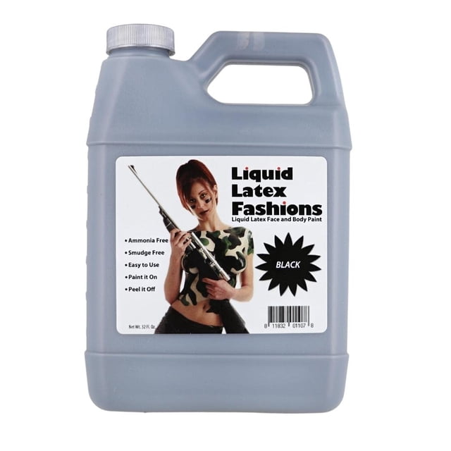 Pintura corporal Liquid Latex Black 946 ml - Liquid Latex Fashions
