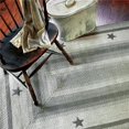 thumbnail image 1 of Homespice Decor 517760 2.5 x 6 ft. Primitive Star Plymouth Jute Rectangular Braided Rug - Grey, 1 of 1
