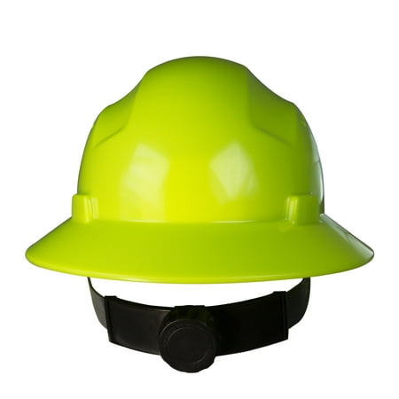 JORESTECH Safety Hard Hat Lime Full Brim Helmet with 4-Point Adjustable Ratchet (Best Full Brim Hard Hat)