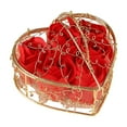 thumbnail image 2 of VWRXBZ Soap Flowers Rose in Iron Basket, 6 Soap Roses Valentines Day Gift, Hot Pink Decorative Soap for Home Decor, Romantic Ambiance Ornament, 4.13x4.13x2.76in, 2 of 7