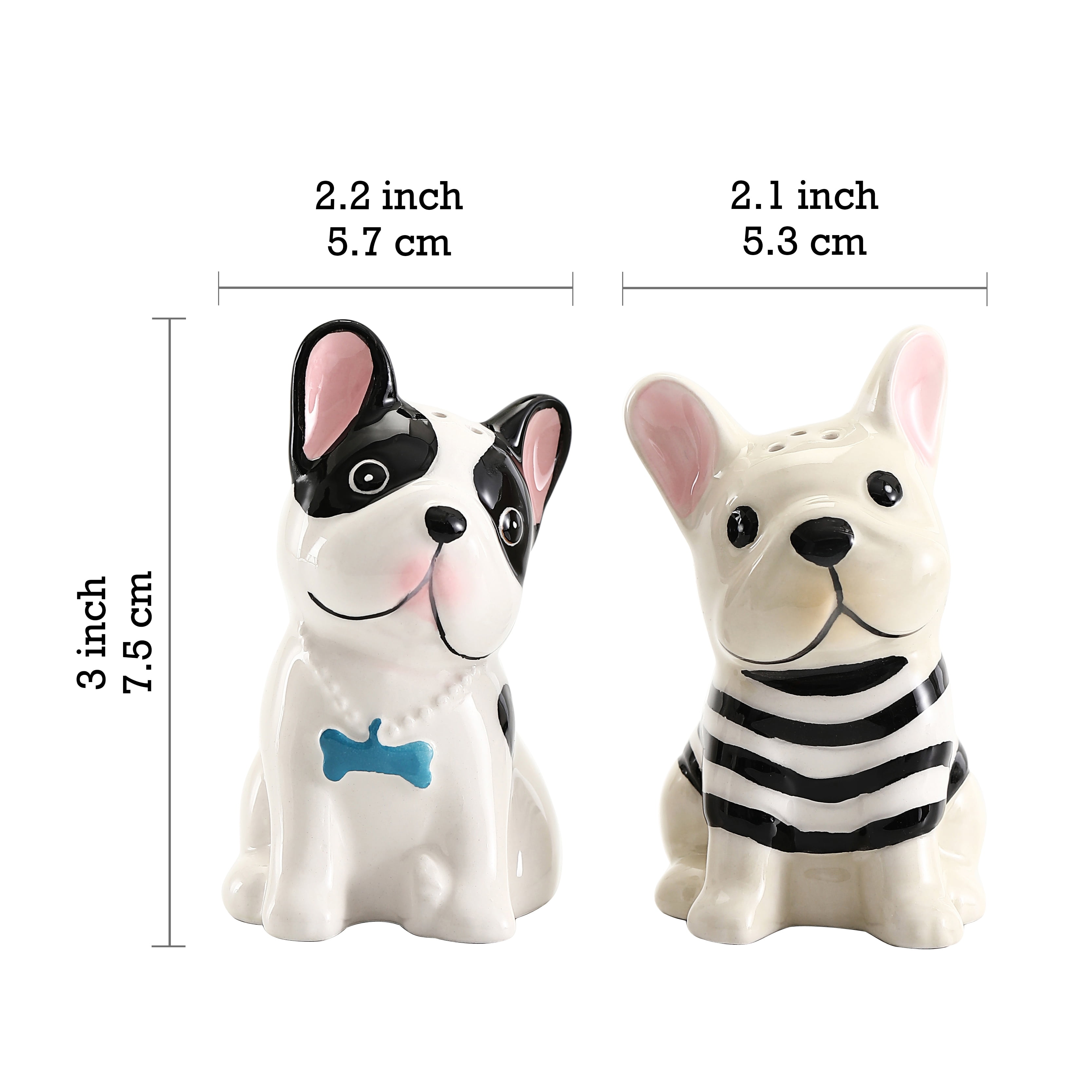 Bulldog salt sale and pepper shakers
