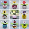 thumbnail image 3 of Fashion Balcony Gifts Animated Bobbleheads Dancer Solar Dancing Swinging Flower Auto Interior Accessories Car Dashboard Decoration A, 3 of 8