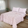 thumbnail image 2 of Draps en Coton Draps en Percale Frais et Croustillants pour Lit Simple Respirants et Durables Ensemble de Draps Simple es Draps à Poches Profondes Pièces Florales Lilas, 2 of 8