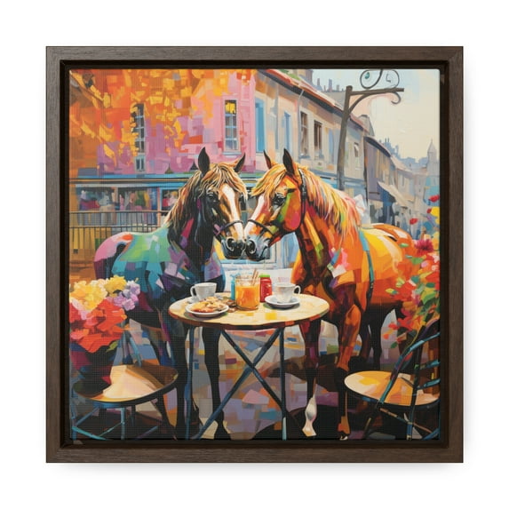 Café Cheval - Horses having coffee