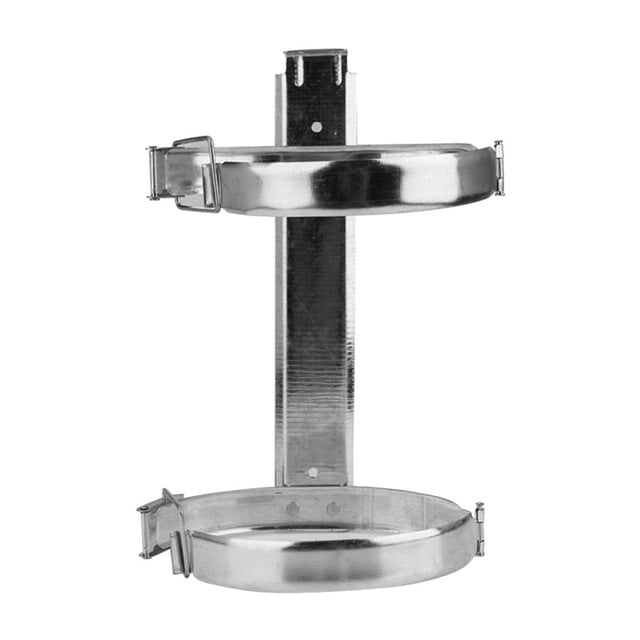 Miangastore Fire Extinguisher Bracket Iron Silver Vehicle Use 1Pcs 8.5x4.7in