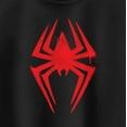 thumbnail image 2 of Junior's Spider-Man: Across the Spider-Verse Spray Paint Spider Logo Racerback Tank Top Black X Large, 2 of 5