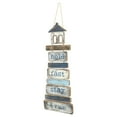 thumbnail image 4 of Creative Wooden Lighthouse Welcome Sign Mediterranean Style Lighthouse Welcome Board, 4 of 8