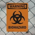 thumbnail image 4 of Biohazard With Symbol OSHA WARNING Rigid Plastic Sign 18 Inch x 12 Inch - 5 Pack, 4 of 8