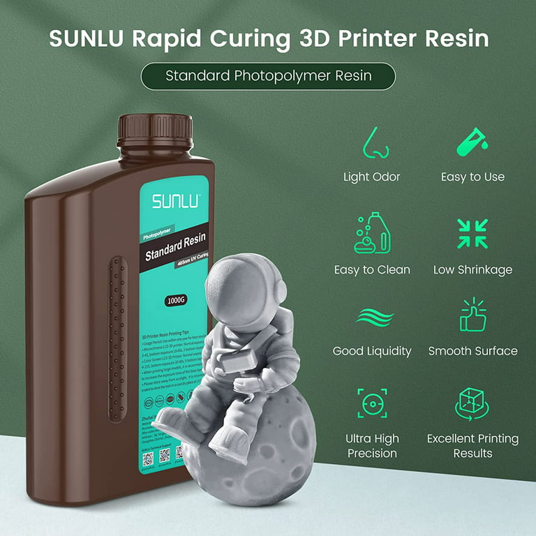 SUNLU ABS Like 3D Printer Resin Bundle, Fast Curing 3D Printing