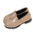 thumbnail image 4 of Wowcloth Women's Loafers - Round Toe Chunky Heel Platform Shoes with Retro Style for Casual Outfits, 4 of 8