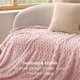 thumbnail image 5 of Manta de cama, rosa, 350 g/m², felpa esponjosa, 130 x 150 cm, 5 of 8