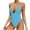 Sky Blue, variant on Puntoco Swimsuit for women 2025 Clearance Women's Thong Bottom Two Piece Bikini Double Shoulder Straps Cute Swimsuit Triangle Bathing Hot Pink S(S)